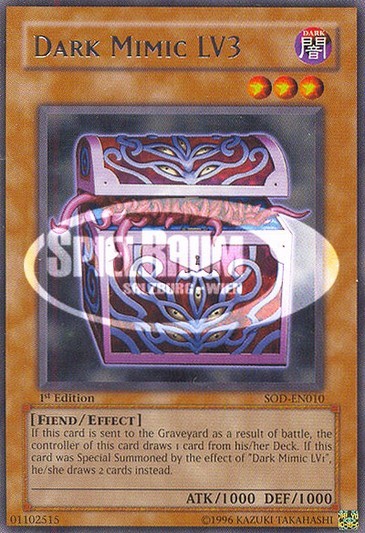 Dark Mimic LV3 (V.1 - Rare) Single: Yu-Gi-Oh! Soul of the Duelist Einzelkarte