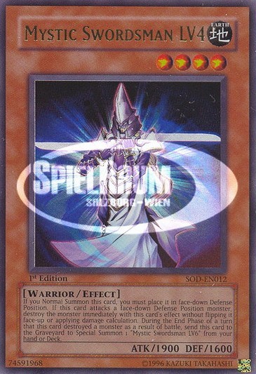 Mystic Swordsman LV4 (V.2 - Ultimate Rare) Single: Yu-Gi-Oh! Soul of the Duelist Einzelkarte