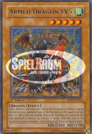 Armed Dragon LV5 (V.2 - Ultimate Rare) Single: Yu-Gi-Oh! Soul of the Duelist Einzelkarte
