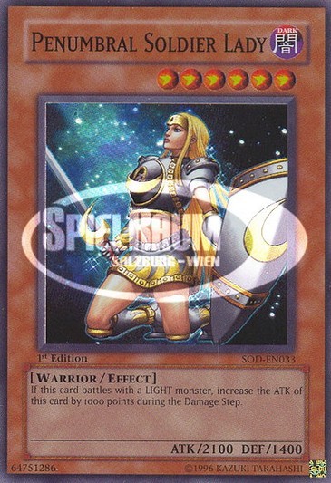 Penumbral Soldier Lady (V.1 - Super Rare) Single: Yu-Gi-Oh! Soul of the Duelist Einzelkarte
