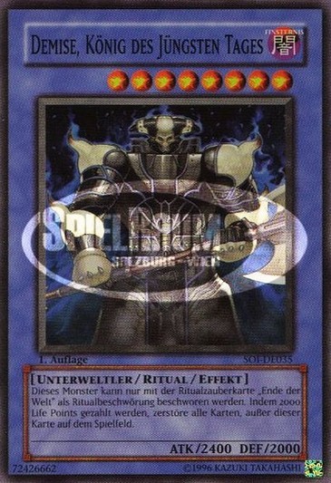 Demise, King of Armageddon (V.1 - Super Rare)