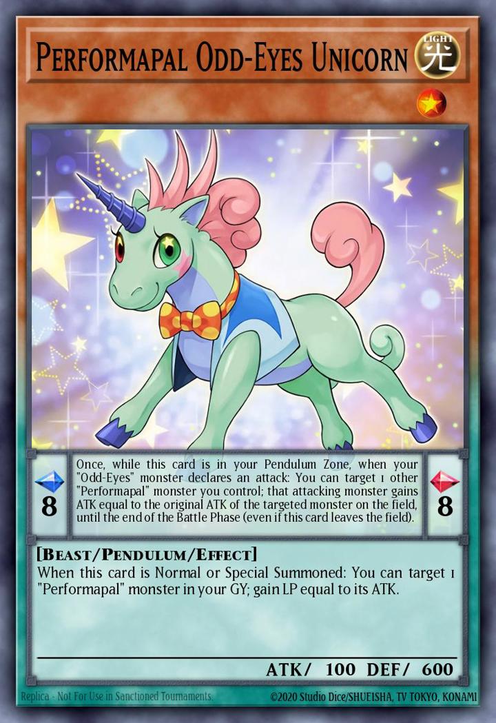 Performapal Odd-Eyes Unicorn (V.1 - Common)