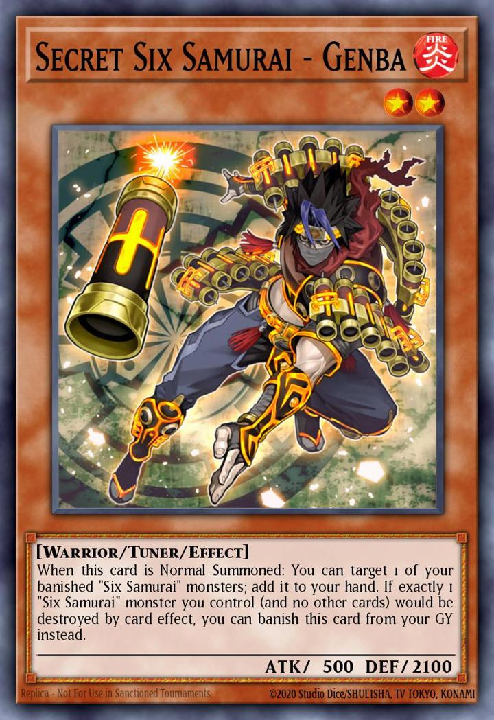 Secret Six Samurai - Genba Single: Yu-Gi-Oh! Spirit Warriors Einzelkarte