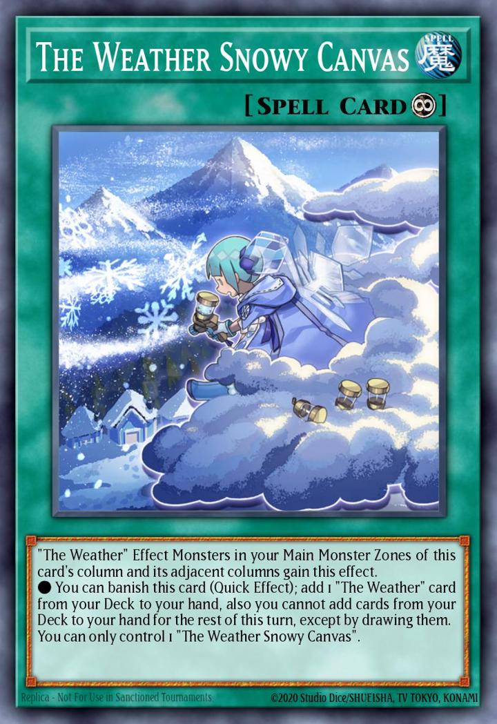 The Weather Snowy Canvas