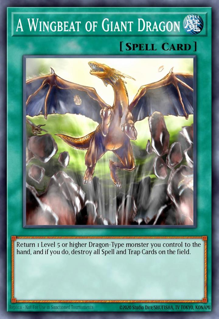A Wingbeat of Giant Dragon Single: Yu-Gi-Oh! Structure Deck: Rise of the True Dragons Einzelkarte