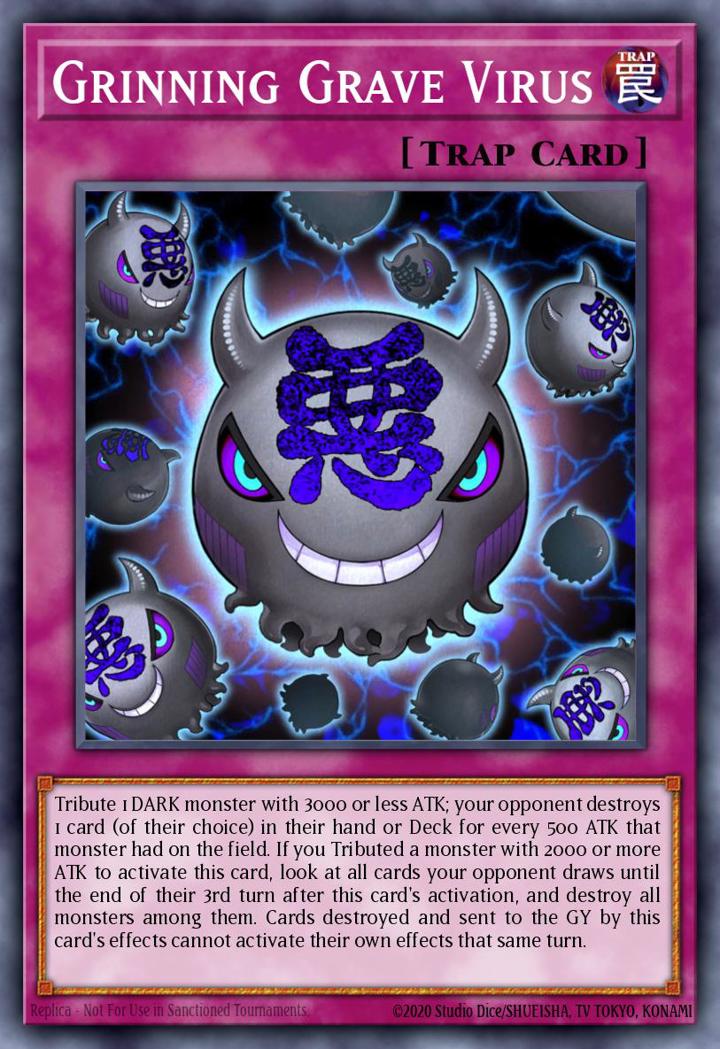 Grinning Grave Virus Single: Yu-Gi-Oh! Structure Deck: Lair of Darkness Einzelkarte