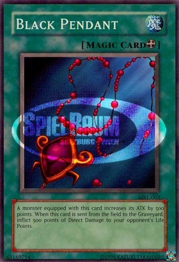 black pendant yugioh card YGO 3D Metal Pendent with Cards – Jawas Junkyard main image 0