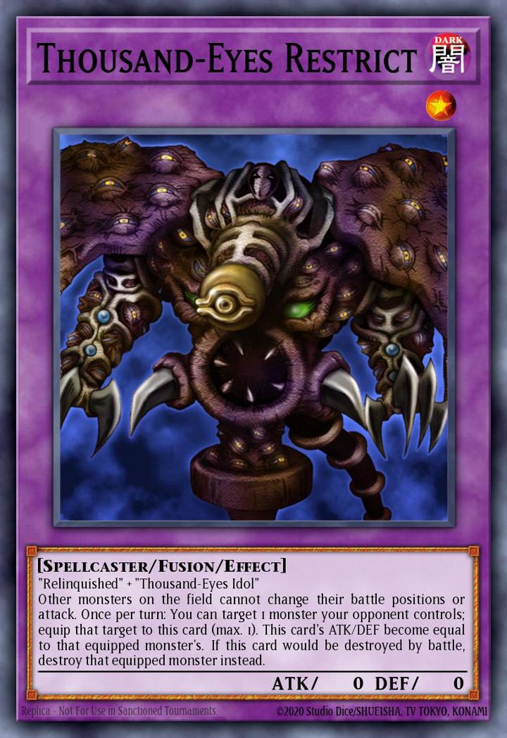 Thousand-Eyes Restrict Single: Yu-Gi-Oh! Speed Duel Starter Decks: Match of the Millennium Einzelkarte
