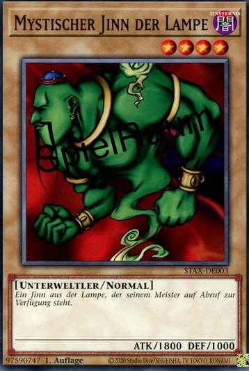 La Jinn the Mystical Genie of the Lamp Single: Yu-Gi-Oh! 2-Player Starter Set Einzelkarte