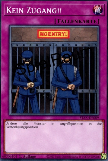 No Entry!! Single: Yu-Gi-Oh! 2-Player Starter Set Einzelkarte
