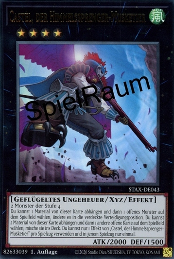 Castel, the Skyblaster Musketeer Single: Yu-Gi-Oh! 2-Player Starter Set Einzelkarte