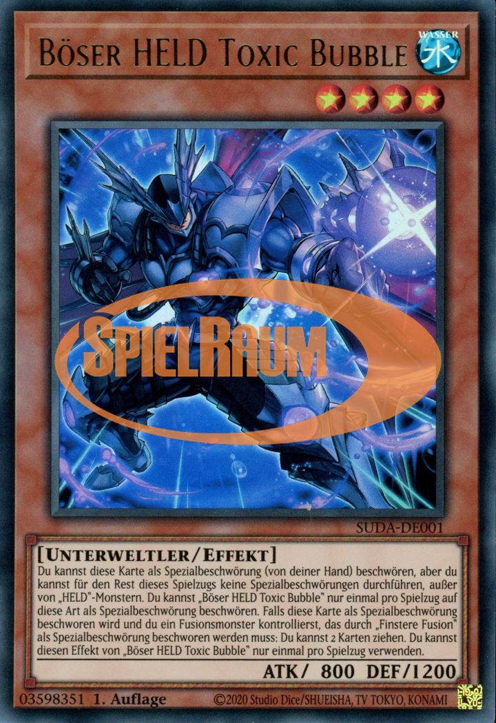 Evil HERO Toxic Bubble (V.1 - Ultra Rare)