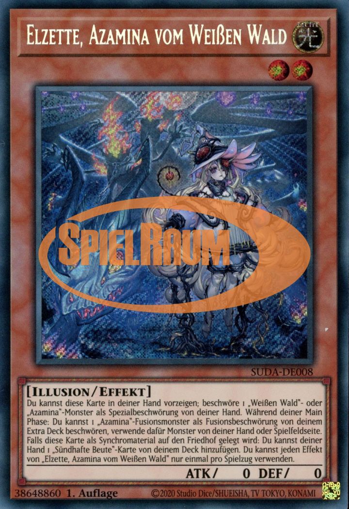 Elzette, Azamina of the White Forest (V.1 - Secret Rare)
