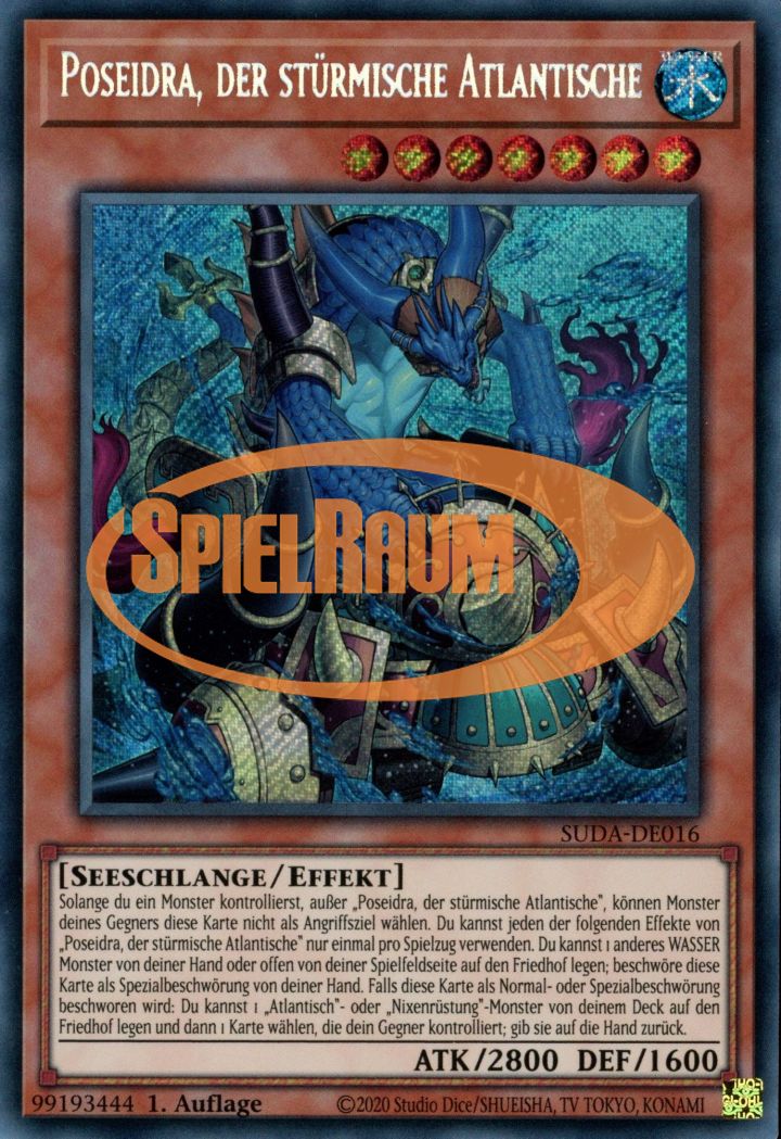 Poseidra, the Storming Atlantean (V.1 - Secret Rare)