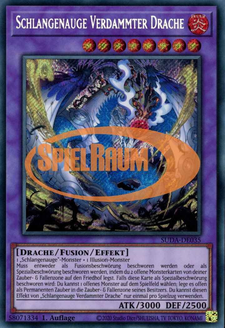 Snake-Eyes Doomed Dragon (V.1 - Secret Rare) Single: Yu-Gi-Oh! Supreme Darkness Einzelkarte