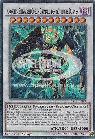 Assault Blackwing - Onimaru the Divine Thunder