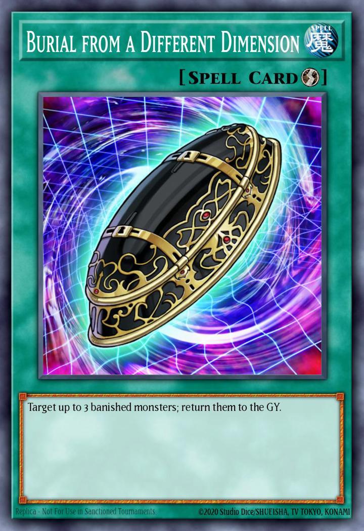 Burial from a Different Dimension Single: Yu-Gi-Oh! The Secret Forces Einzelkarte