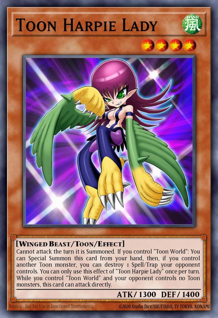 Toon Harpie Lady (V.1 - Super Rare)