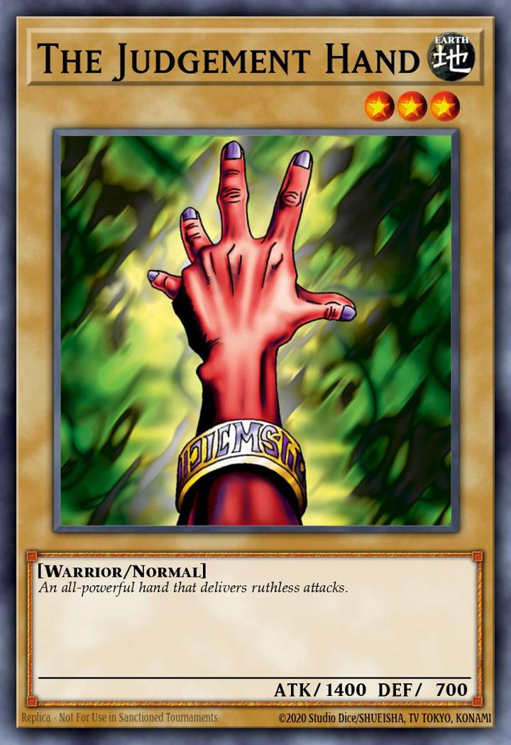 The Judgement Hand (V.2 - Common) Single: Yu-Gi-Oh! Tournament Pack 1 Einzelkarte