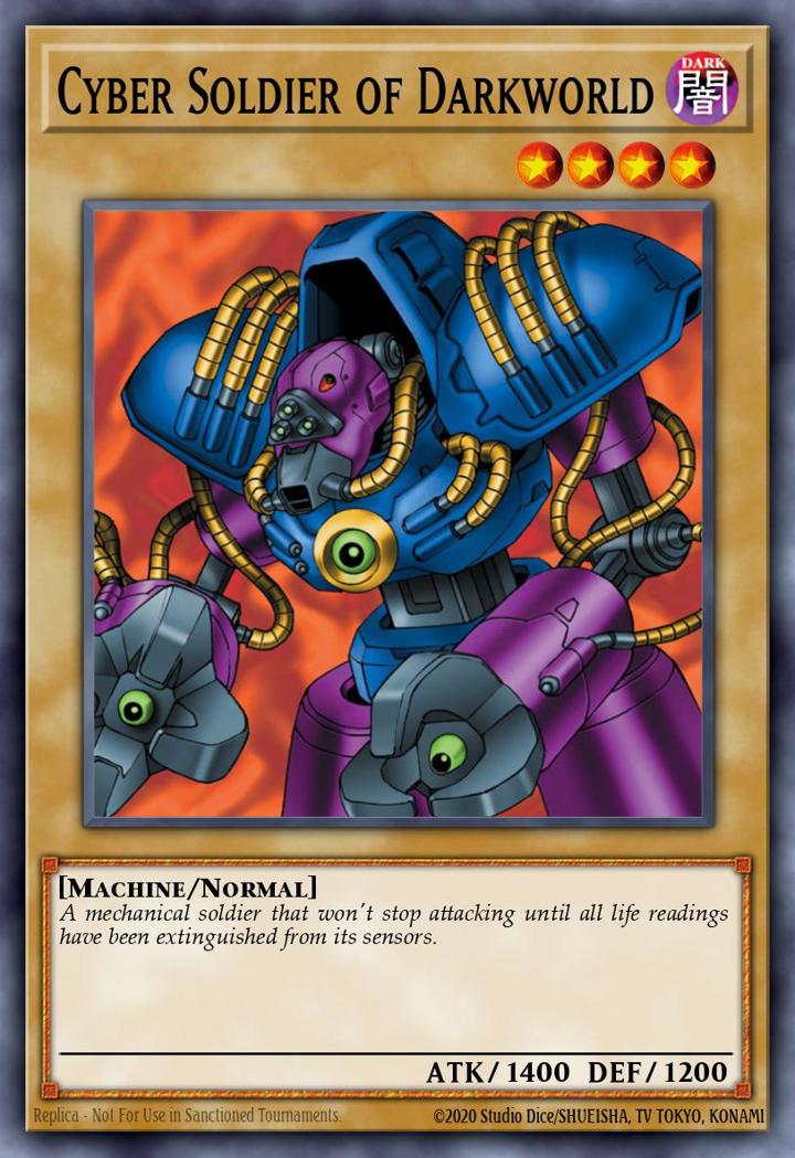 Cyber Soldier of Darkworld (V.1 - Common) Single: Yu-Gi-Oh! Tournament Pack 1 Einzelkarte