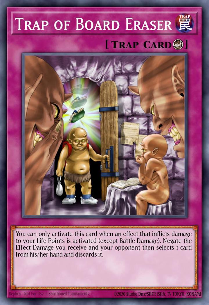 Trap of Board Eraser