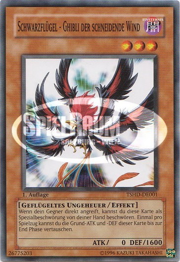 Blackwing - Ghibli the Searing Wind Single: Yu-Gi-Oh! The Shining Darkness Einzelkarte