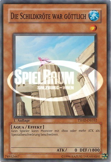 Testudo Erat Numen Single: Yu-Gi-Oh! The Shining Darkness Einzelkarte