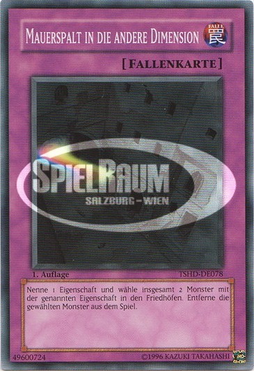 Crevice Into the Different Dimension Single: Yu-Gi-Oh! The Shining Darkness Einzelkarte
