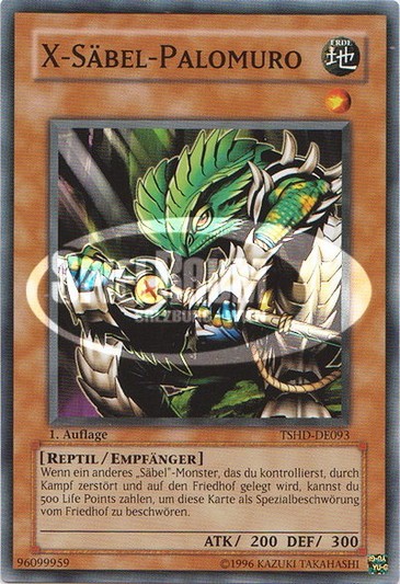 X-Saber Palomuro Single: Yu-Gi-Oh! The Shining Darkness Einzelkarte