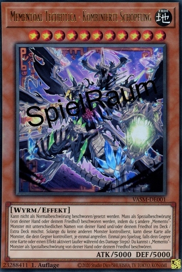 Mementoal Tecuhtlica - Combined Creation (V.3 - Quarter Century Secret Rare) Single: Yu-Gi-Oh! Valiant Smashers Einzelkarte