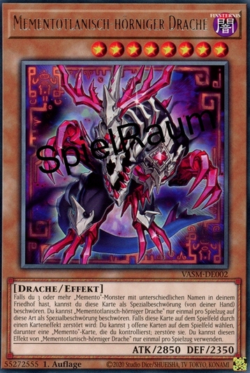 Mementotlan-Horned Dragon Single: Yu-Gi-Oh! Valiant Smashers Einzelkarte