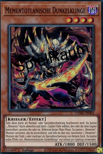Mementotlan Dark Blade (V.1 - Super Rare)