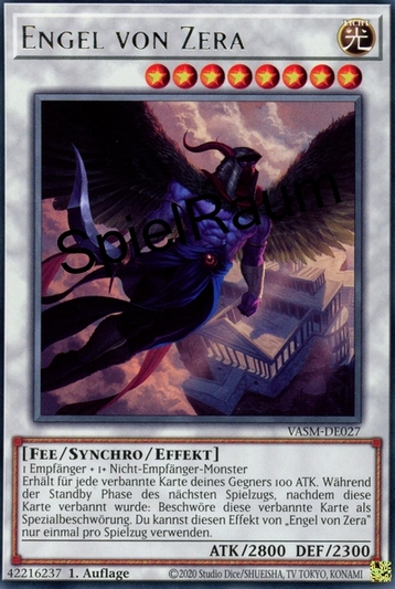 Angel of Zera Single: Yu-Gi-Oh! Valiant Smashers Einzelkarte