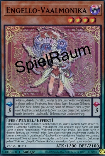 Angello Vaalmonica (V.1 - Super Rare) Single: Yu-Gi-Oh! Valiant Smashers Einzelkarte