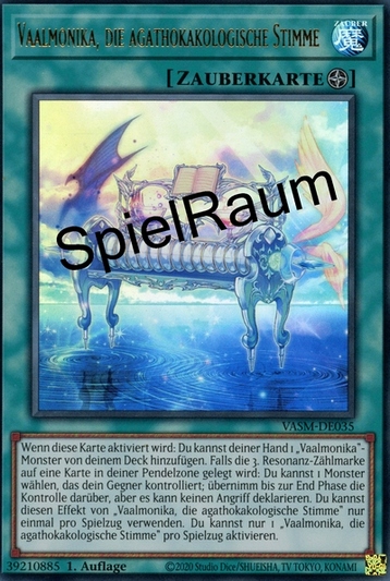 Vaalmonica, the Agathokakological Voice (V.1 - Ultra Rare) Single: Yu-Gi-Oh! Valiant Smashers Einzelkarte