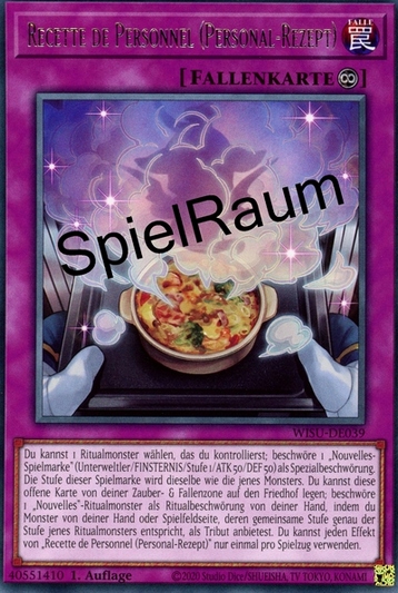 Recette de Personnel (Staff Recipe)
