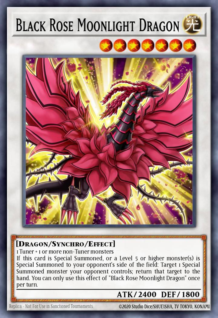 Black Rose Moonlight Dragon Single: Yu-Gi-Oh! 5D's Manga Promos Einzelkarte
