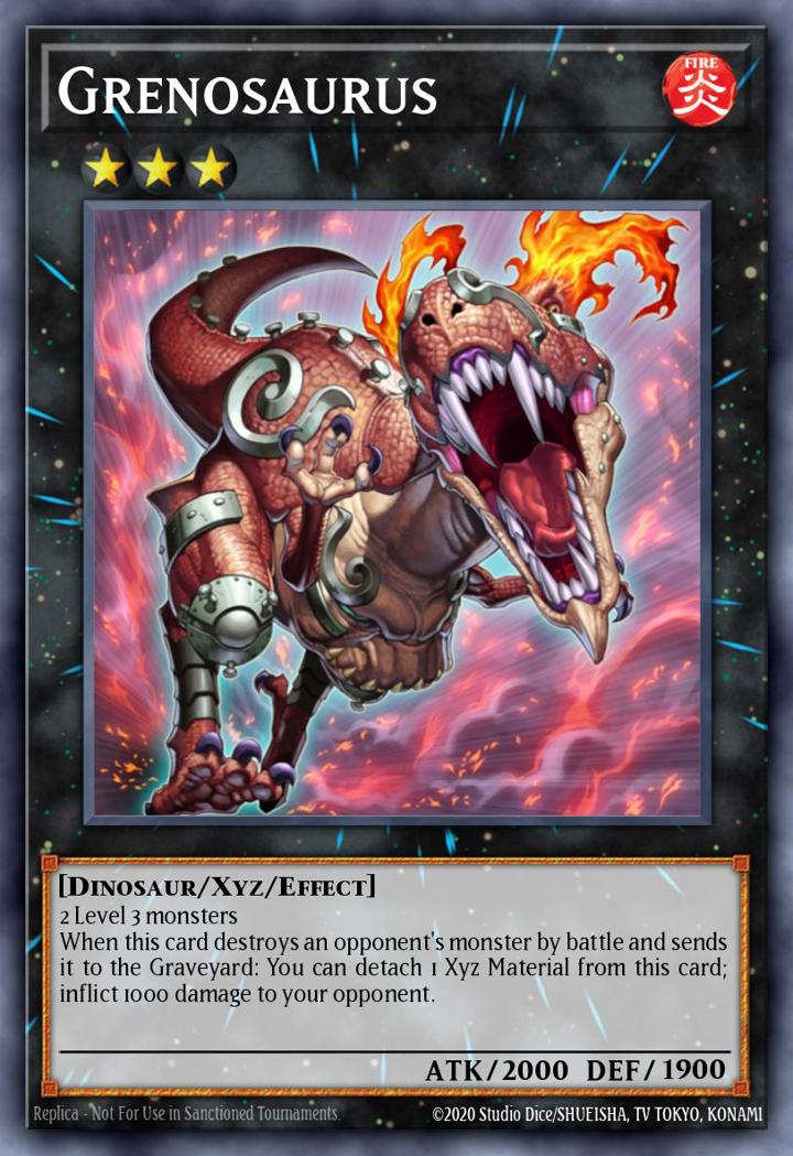 Grenosaurus (V.2 - Oversized) Single: Yu-Gi-Oh! Starter Deck: Dawn of the Xyz Einzelkarte