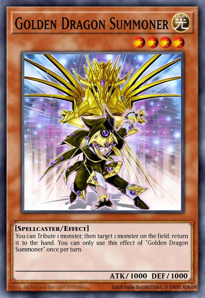 Golden Dragon Summoner Single: Yu-Gi-Oh! Super Starter: Space-Time Showdown Einzelkarte