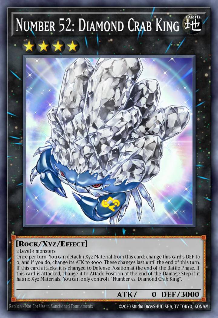 Number 52: Diamond Crab King Single: Yu-Gi-Oh! ZEXAL Manga Promos Einzelkarte