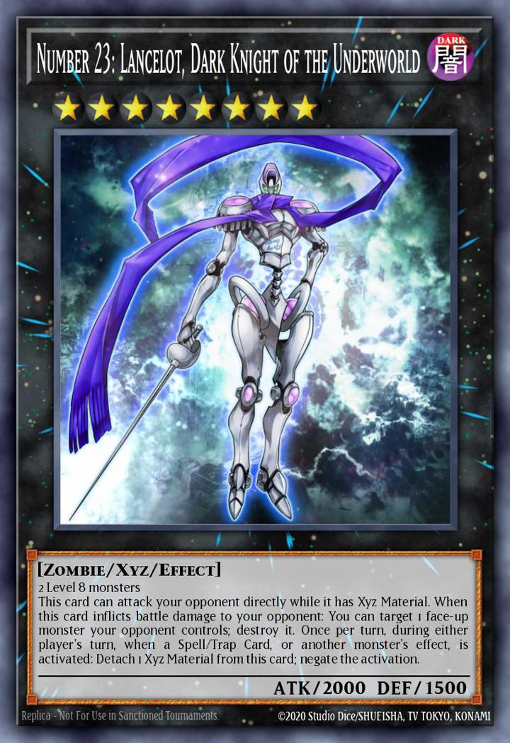 Number 23: Lancelot, Dark Knight of the Underworld Single: Yu-Gi-Oh! ZEXAL Manga Promos Einzelkarte