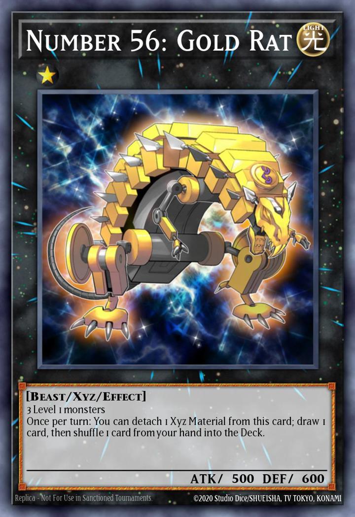 Number 56: Gold Rat Single: Yu-Gi-Oh! 2013 Zexal Collection Tin Einzelkarte