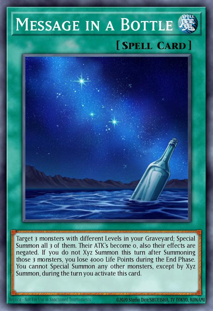 Message in a Bottle Single: Yu-Gi-Oh! 2013 Zexal Collection Tin Einzelkarte