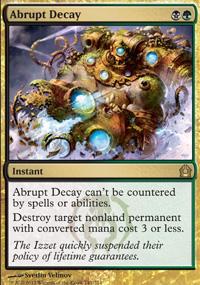 Abrupt Decay