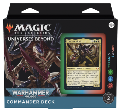 universes beyond: warhammer 40,000 commander deck tyranid swarm (eng)