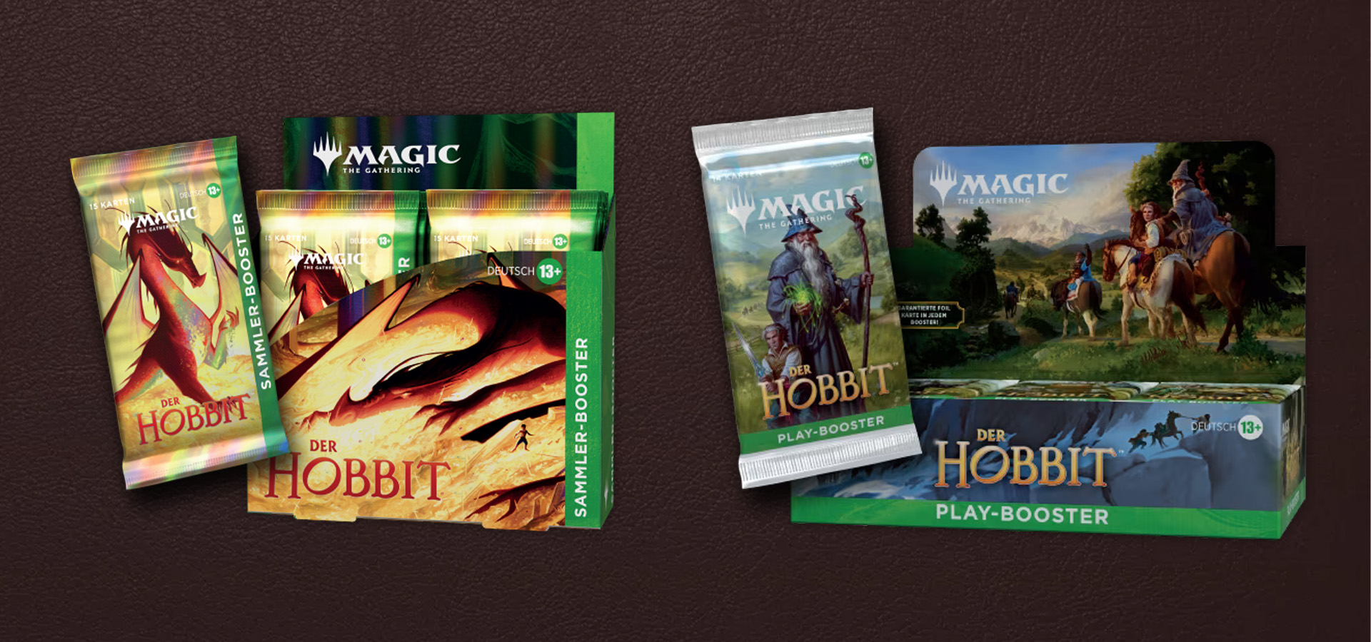 sammler-booster und play-booster des neuen magic the gathering sets der hobbit