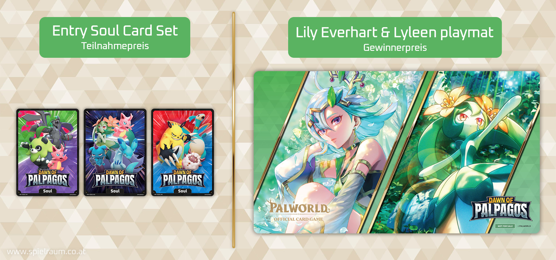 teilnahmepreise und gewinnerpreise von dem palworld card game grand opening turnier