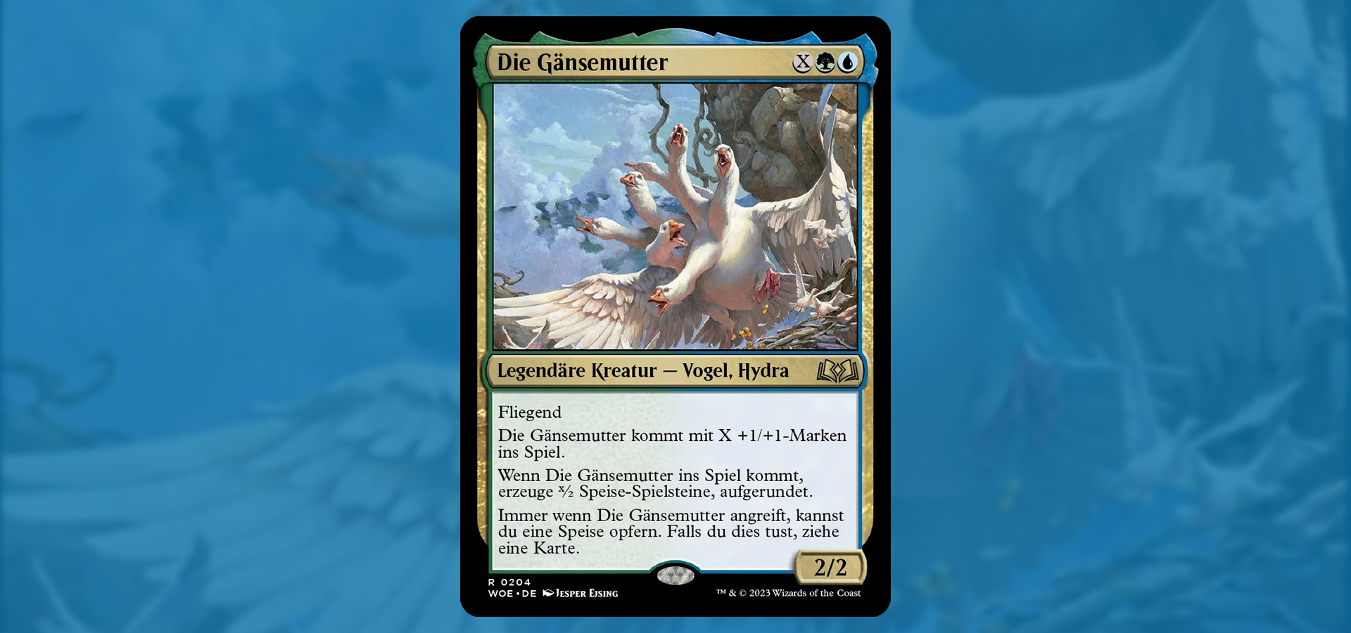 magic the gathering spielkarte die gänsemutter auch als the goose mother bekannt
