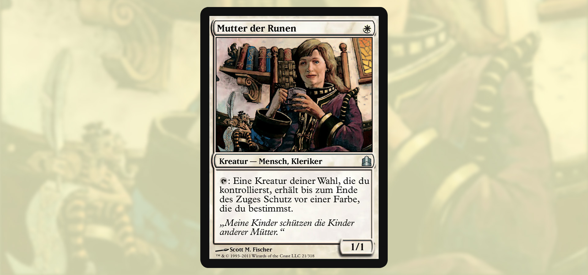 Magic the Gathering Spielkarte mutter der runen auch bekannt als mother of runes bekannt